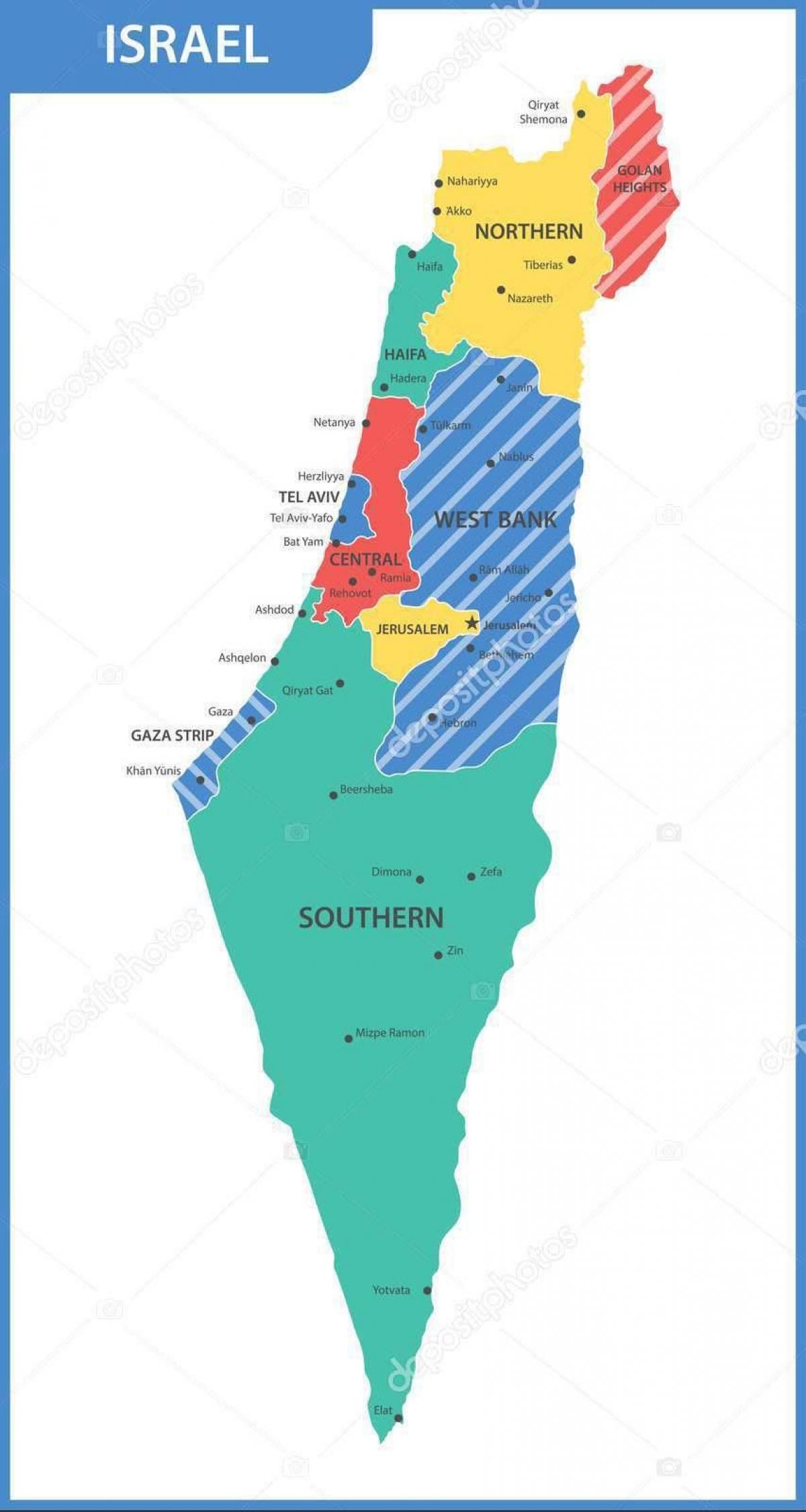 イスラエル州地図
