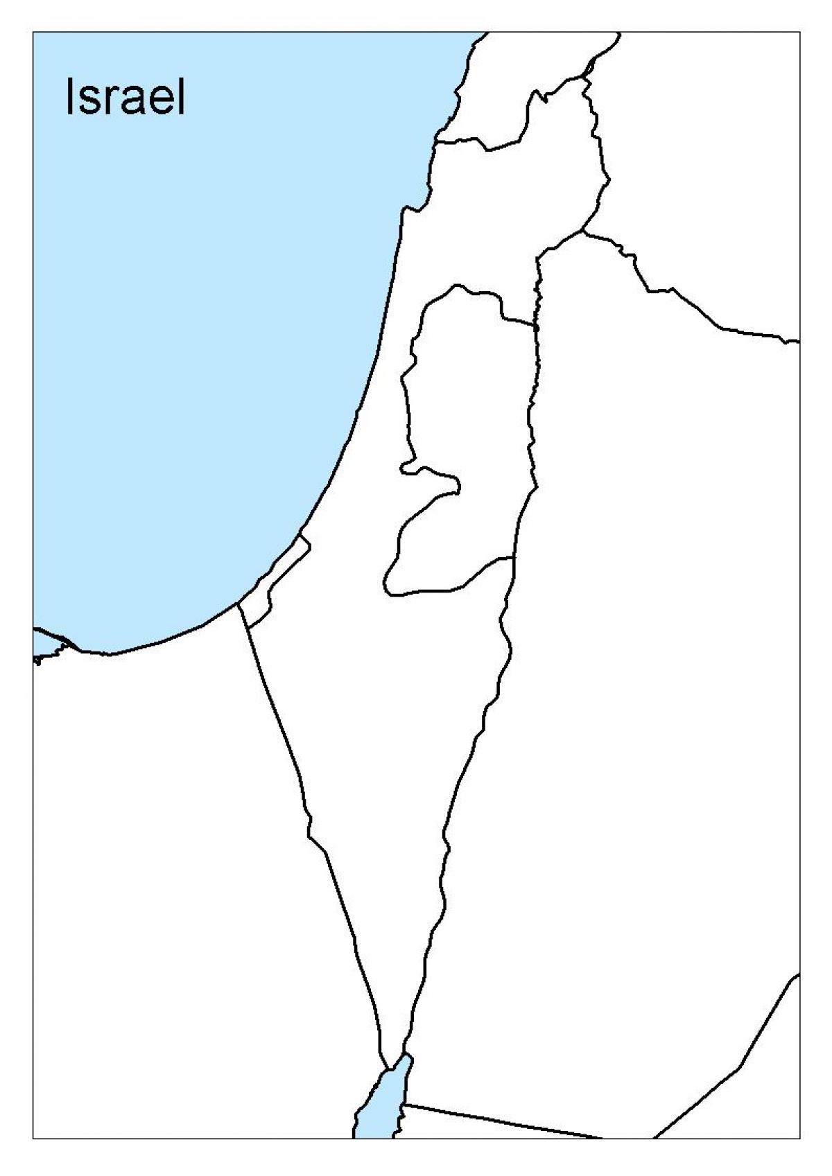 イスラエルの輪郭の地図