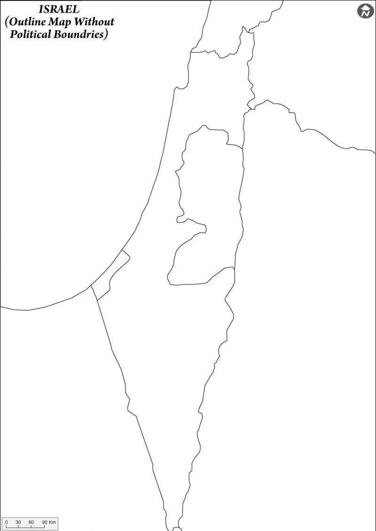 空のイスラエル 地図
