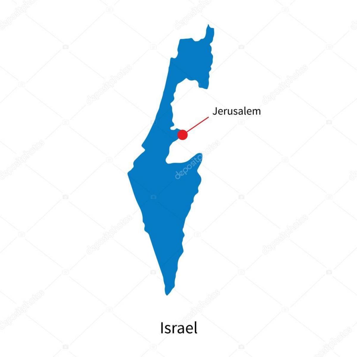イスラエルの首都地図