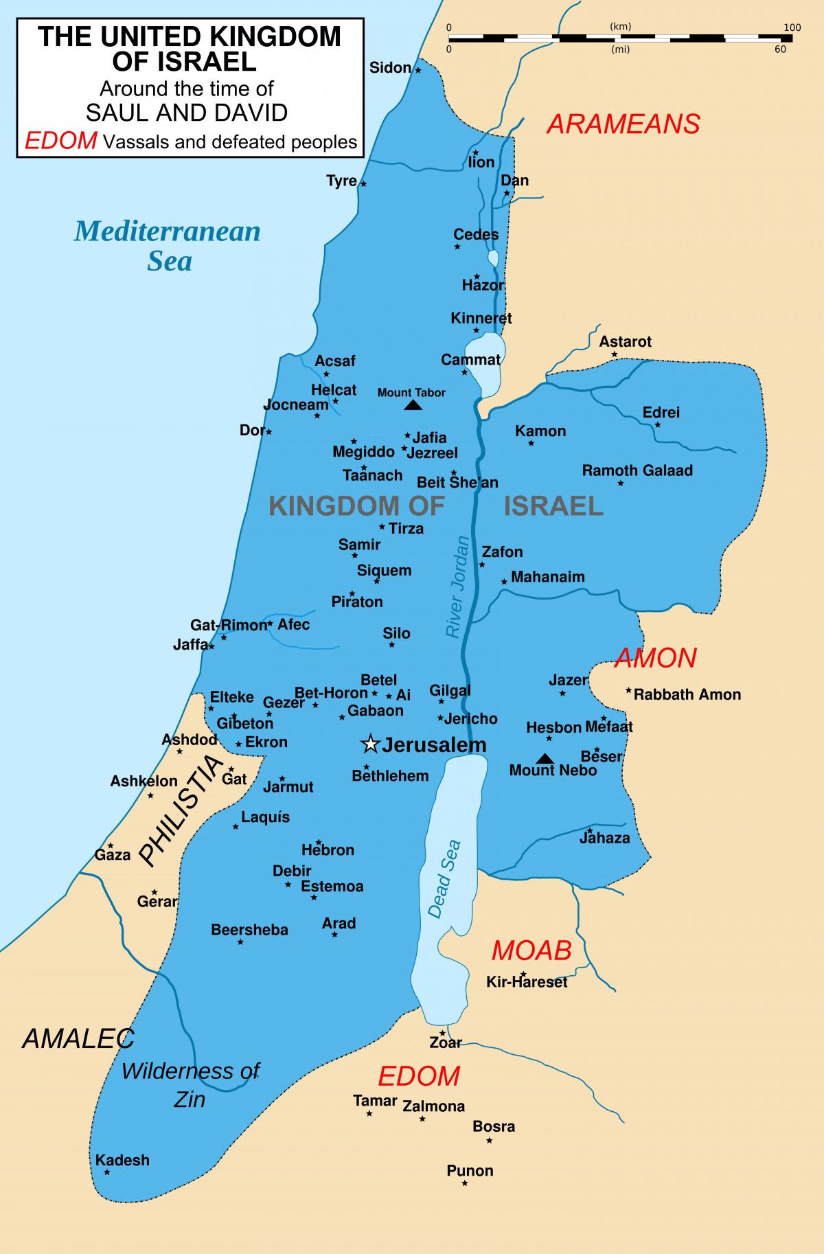 イスラエルの歴史地図